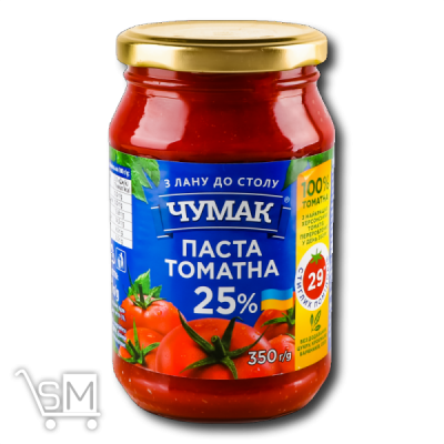 Сравнить цены на Паста томатна «Чумак» 25% 350г