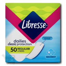 Прокладки щоденні «Libresse» «Regular Classic Protection Deo» 50шт