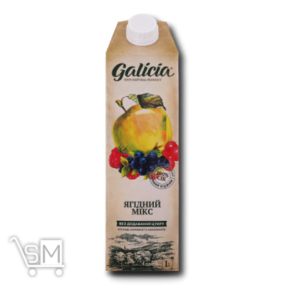 Сравнить цены на Сік «Galicia» Ягідний мікс 1л