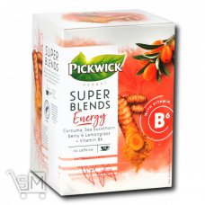 Чай травяной «Pickwick» «Super Blends Energy» «Curcuma&lemongrass» витамин В6 15шт
