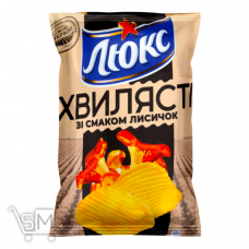 Чипсы «Люкс» со вкусом лисичек Волнистые 125г