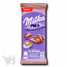 Шоколад молочний «Milka» «Bubbles» пористий Капучино 97г Шоколад молочний «Milka» «Bubbles» пористий Капучино 97г