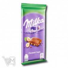 Шоколад молочный «Milka» Лесной орех 90г