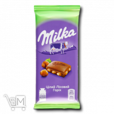 Шоколад молочный «Milka» целый Лесной орех 90г