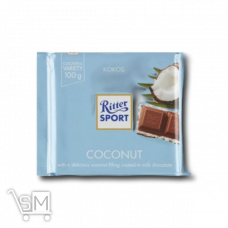 Шоколад молочный «Ritter Sport» c кокосово-молочным кремом 100г