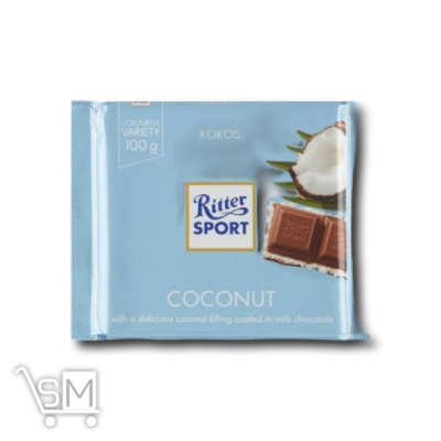 Сравнить цены на Шоколад молочный «Ritter Sport» c кокосово-молочным кремом 100г