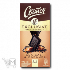 Шоколад черный 51% «Світоч» «Exclusive» «Sea salt&Caramel» 100г