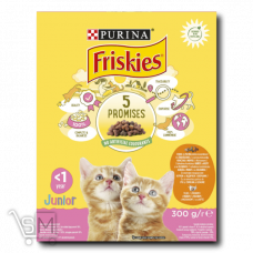Корм сухой для котят «Friskies» «Junior» с курицей индейкой молоком и овощами 300г