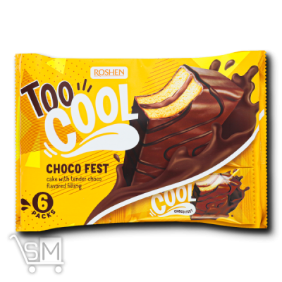 Сравнить цены на Пирожное «Roshen» «Too Cool» «Choco Fest» бисквитное глазированное 270г