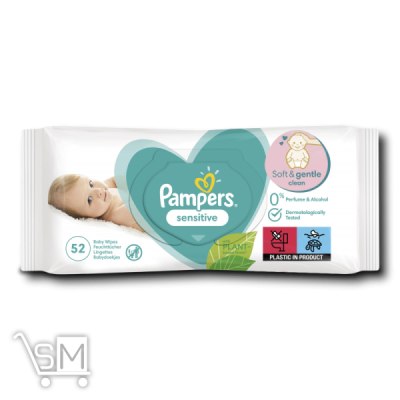 Сравнить цены на Серветки «Pampers» «Sensitive» 52шт