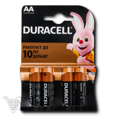 Сравнить цены на Батарейки «Duracell» АА LR6 лужні 4шт