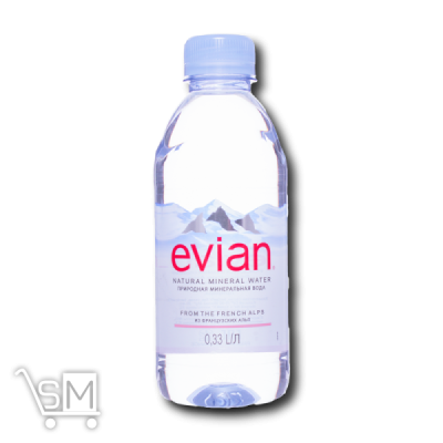 Сравнить цены на Вода минеральная «Evian» негазированная 0,33л