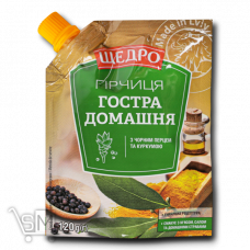 Гірчиця «Щедро» «Гостра домашня» 120г