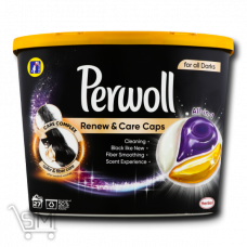 Гель-капсулы для стирки «Perwoll» для темных и черных вещей 27шт
