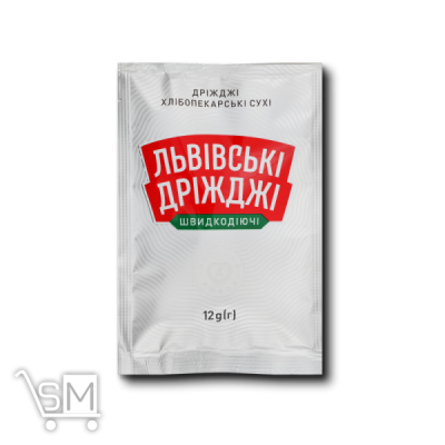 Сравнить цены на Дрожжи «Львовские дрожжи» сухие хлебопекарные 12г