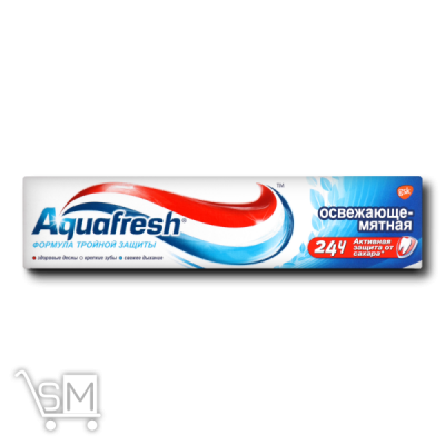 Сравнить цены на Зубная паста «Aquafresh» «освежающая-мятная» 50мл