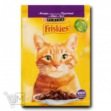 Корм для кошек «Friskies» с ягненком кусочки в соусе 85г Корм для кошек «Friskies» с ягненком кусочки в соусе 85г