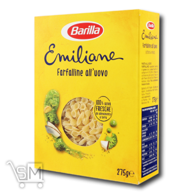 Сравнить цены на Макаронні вироби «Barilla» «Emiliane Farfalline» яєчні №114 275г