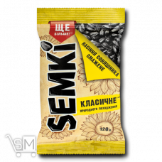 Насіння соняшника «Semki» класичне смажене 120г