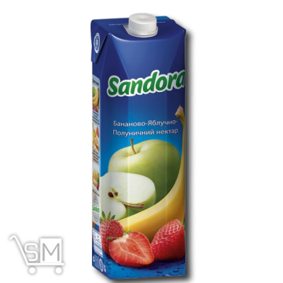 Сравнить цены на Нектар «Sandora» бананово-яблучно-полуничний 0,95л