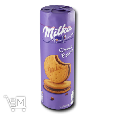 Сравнить цены на Печенье «Milka» «Choco Pause» сэндвич с шоколадной начинкой 260г