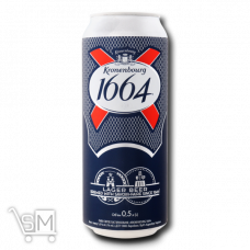 Пиво «Kronenbourg 1664» светлое пастеризованное 5% 0,5л