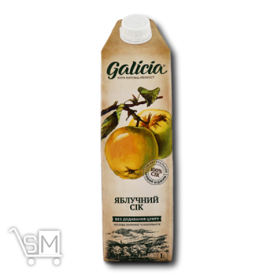 Сравнить цены на Сік «Galicia» яблучний 1л