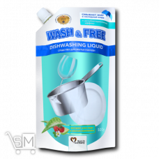 Средство для мытья посуды «Wash&Free» «Алое и земляника» 500г