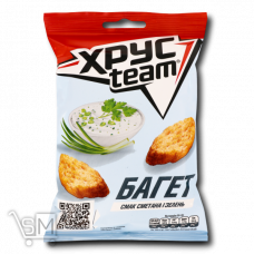 Сухарики «Хрусteam» багет со вкусом сметаны и зелени 60г