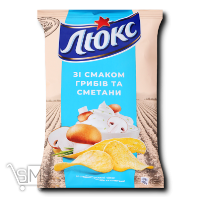 Сравнить цены на Чипсы «Люкс» «Грибы и сметана» 133г
