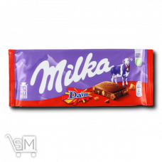 Шоколад молочный «Milka» «Daim» с хрустящей карамелью и миндалем 100г