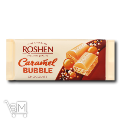 Сравнить цены на Шоколад белый «Roshen» пористый карамель 80г