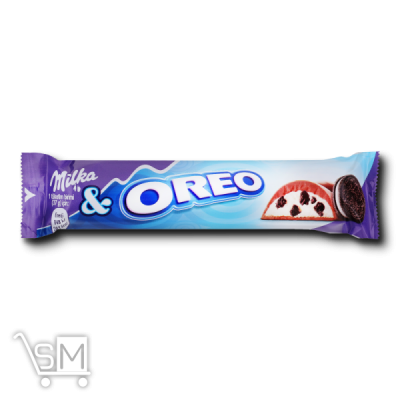 Сравнить цены на Шоколад молочний «Milka» з кремовою начинкою та шматочками печива «Oreo» 37г