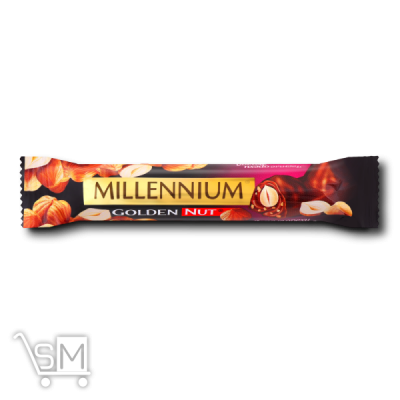 Сравнить цены на Шоколад чорний «Millennium» «Golden Nut» з начинкою і цілими лісовими горіхами 40г