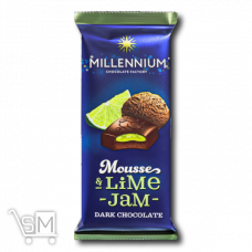 Шоколад черный «Millennium» «Mousse» с лаймовой начинкой 135г