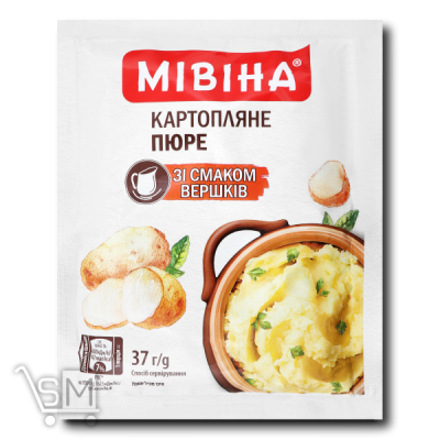 Сравнить цены на Картопляне пюре МІВІНА зі смаком Вершків 37г