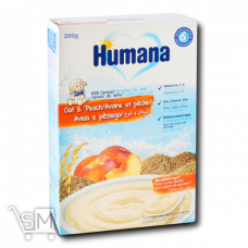 Каша Humana молочная овсяная с персиком 200г