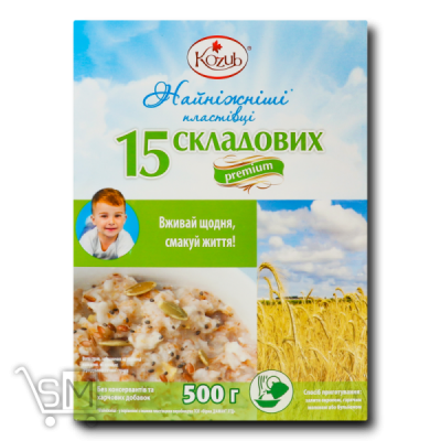 Сравнить цены на Хлопья Козуб Самые нежные Premium 15 составляющих 500г