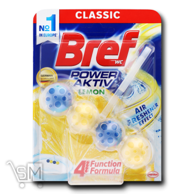 Сравнить цены на Блок для унитаза Bref Power Activ Лимон 51г