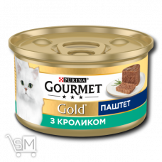 Корм Gourmet Gold Паштет з кроликом для дорослих котів 85г