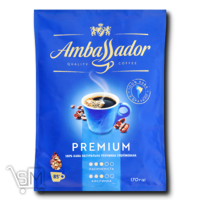 Сравнить цены на Кофе Ambassador Premium растворимый 170г