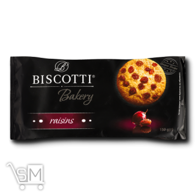 Сравнить цены на Печиво Biscotti Bakery з родзинками 150г