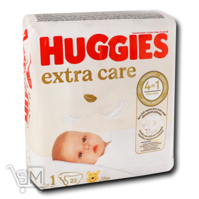 Сравнить цены на Подгузники Huggies Extra Care 1 2-5кг 22шт