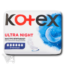 Прокладки Кotex Ultra Night 7шт Прокладки Кotex Ultra Night 7шт