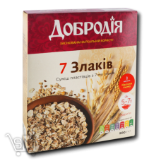 Смесь хлопьев Добродия 7 злаков 500г Смесь хлопьев Добродия 7 злаков 500г