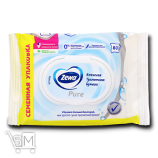 Туалетний папір Zewa Pure вологий 80шт