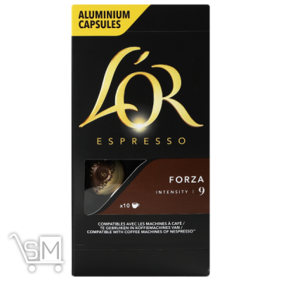 Сравнить цены на Кофе молотый L`OR Espresso Forza в капсулах 52г*10шт