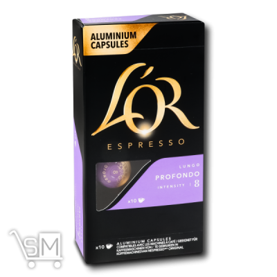 Сравнить цены на Кава мелена L`OR Lungo Profondo в капсулах 5г*10шт