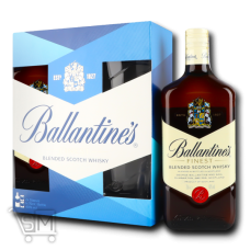Виски Ballantines Finest 40% 0,7л + 2 бокала