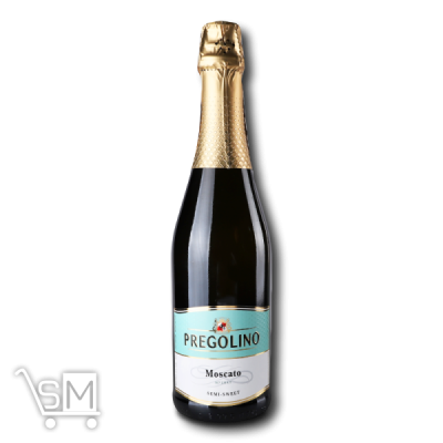 Сравнить цены на Напій винний Pregolino Moscato напівсолодкий білий 5-8,5% 0,75л